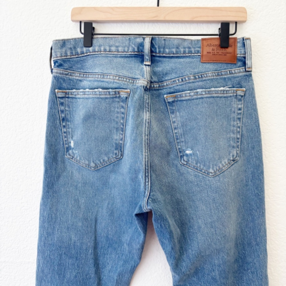 Abercrombie and Fitch vintage stretch 90's slim distressed jeans size 31 - Picture 7 of 10